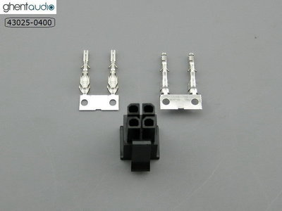 2 sets --- molex 43025-0400 Micro-Fit 3.0mm 4-circuits Housing & Crimp Terminal