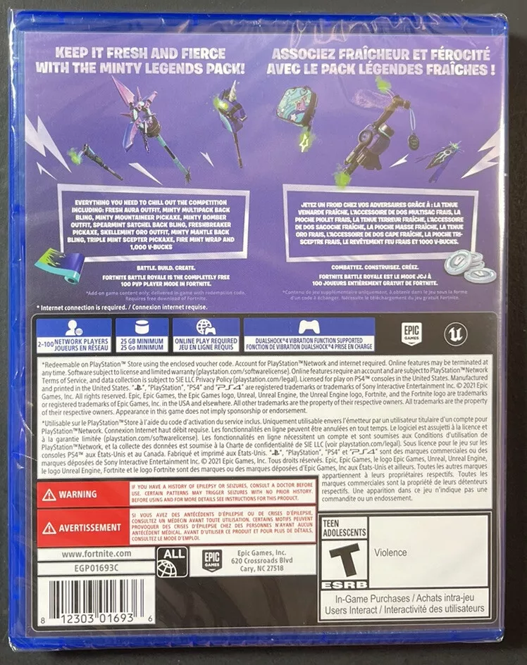 Jogo Fortnite Minty Legends Pack - PS4 (Não inclui disco) no Paraguai -  Atacado Games - Paraguay