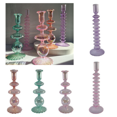 Bubble Kerzenhalter Glas bunt Kugel Design Kerze Leuchter Kerzenständer Deko