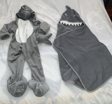 Halloween Shark Costume 18-24 Months And Mama Shark Cape