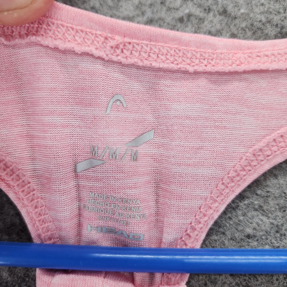 女式中号粉色无袖背心 — 第 4/4 张图片