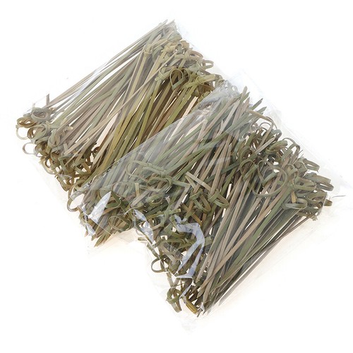 100pcs Bamboo Knot Skewers Cocktail Picks for Cocktail Party Snacks SandwichesQF - Picture 3 of 10