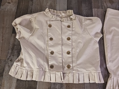 Womens Gold Flava Khaki 2 Piece Set Plus Size 18 & 20 Skirt & Jacket Top - 第 3/12 張圖片
