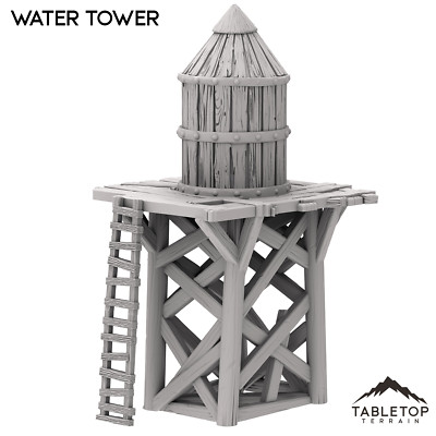 Water Tower - Old Wild Western Rush - Wild West Terrain Wargaming