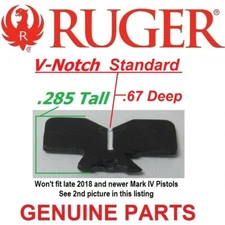 RUGER Rear Sight V BLADE Mark 1 2 3 4 MK II IV 22/45 LITE Blackhawk GP100