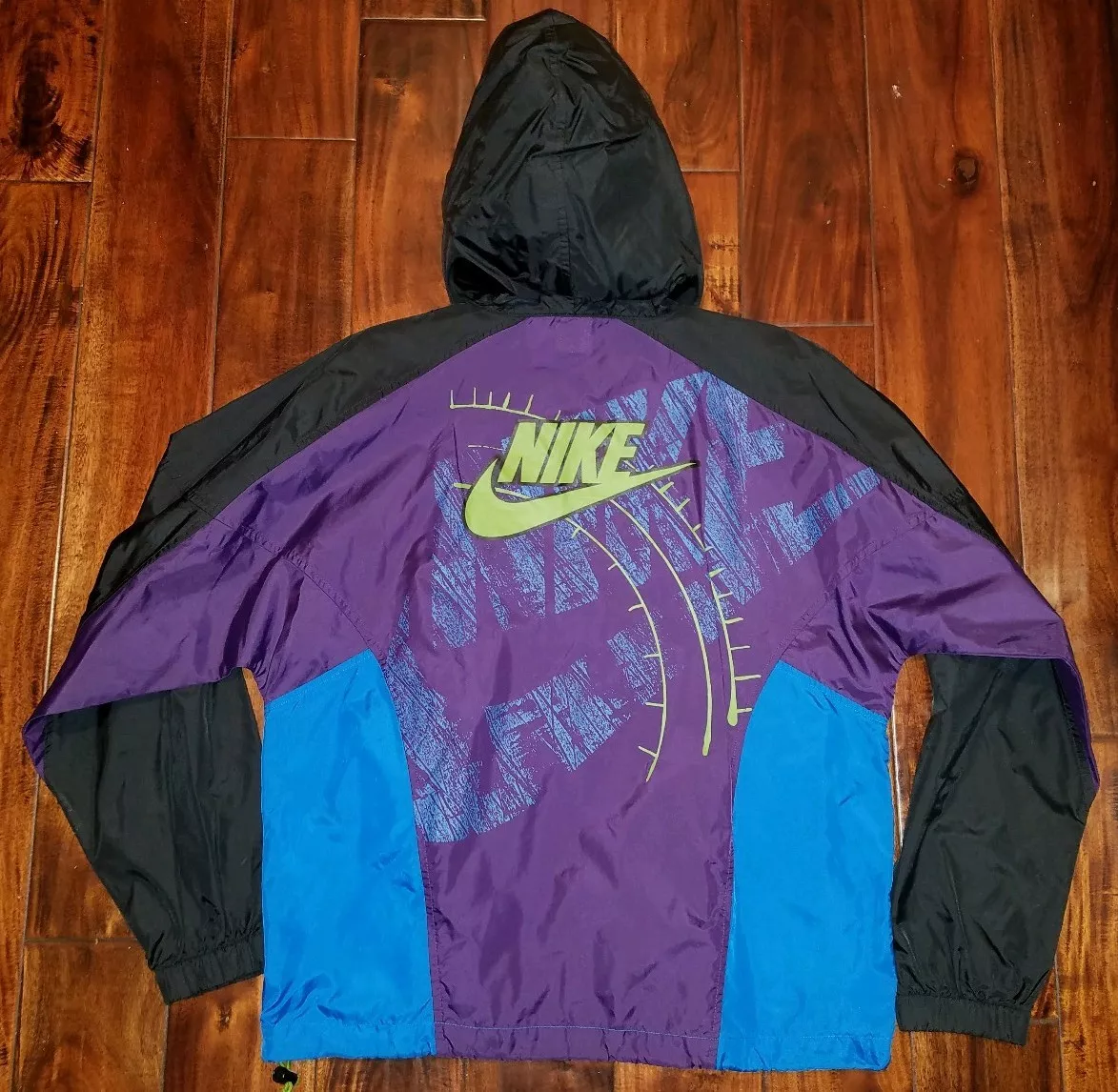 Vintage Nike Windbreaker Jacket Size XL 18 20 Boys Youth Colorblock Retro VTG