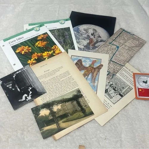 50+ piece Ephemera Lot 18 Pictures Postcards Sheet Music Etc Junk Journal Crafts - Picture 3 of 6