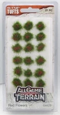 Woodland Scenics G6629 Red Flowers (All Game Terrain) Tufts Plants Vegetation