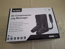 FIT KING FT-009A Leg Massager Air Compression for Circulation, Black