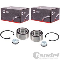 2X A.B.S. RADLAGER-SATZ Mit ABS-RING Hinten Passend FüR Jaguar XF XJ XK Land ROV