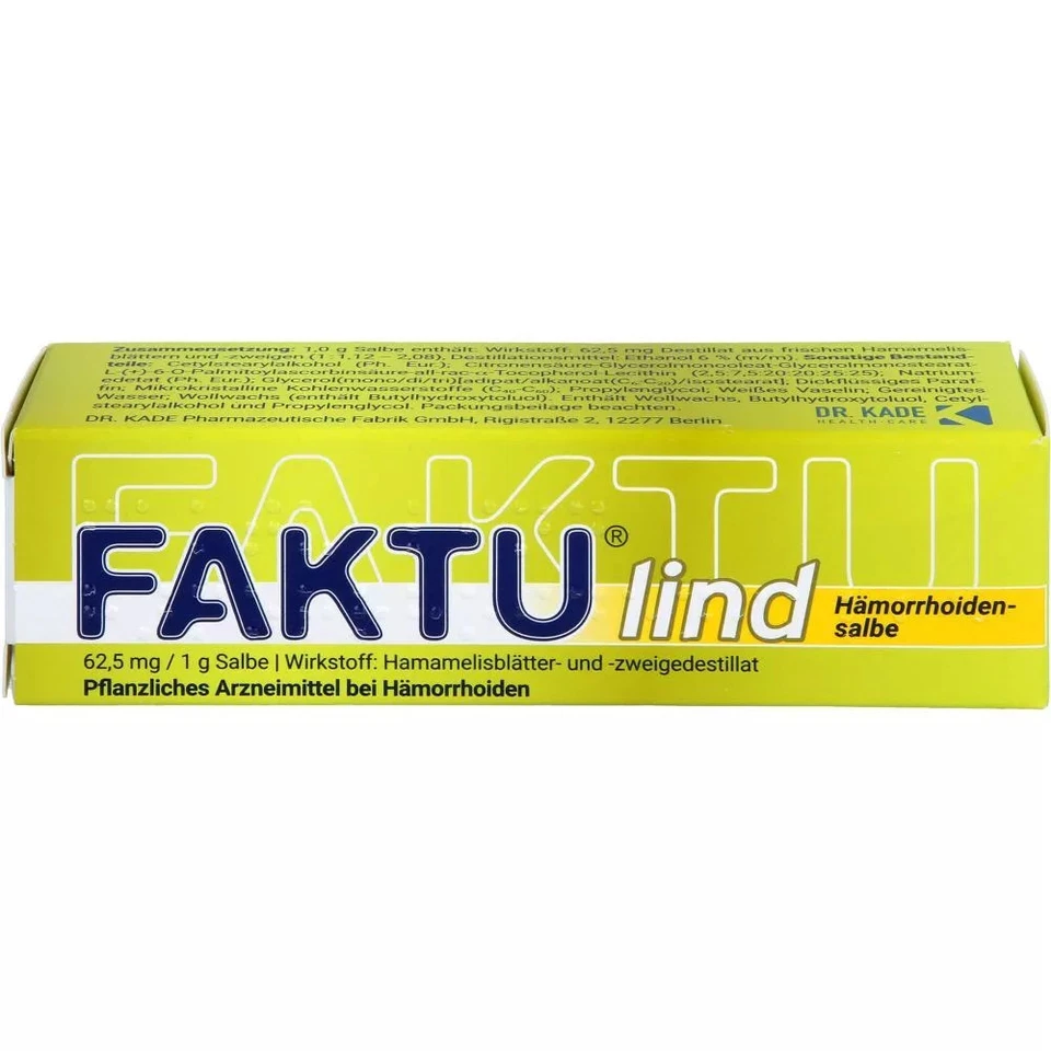DR. KADE PHARMAZEUTISCHE FABRIK GMBH FAKTU lind Hämorrhoidensalbe 25 g PZN 17836435#