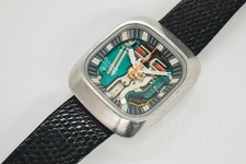 Orologio da uomo Bulova Accutron Spaceview 214 cassa TV 1964 hacking 36 mm servizio completo