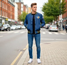 Leon Kennedy Resident Evil 4 Remake Blue Jacket  RE4 2023 Gaming Cosplay Costum