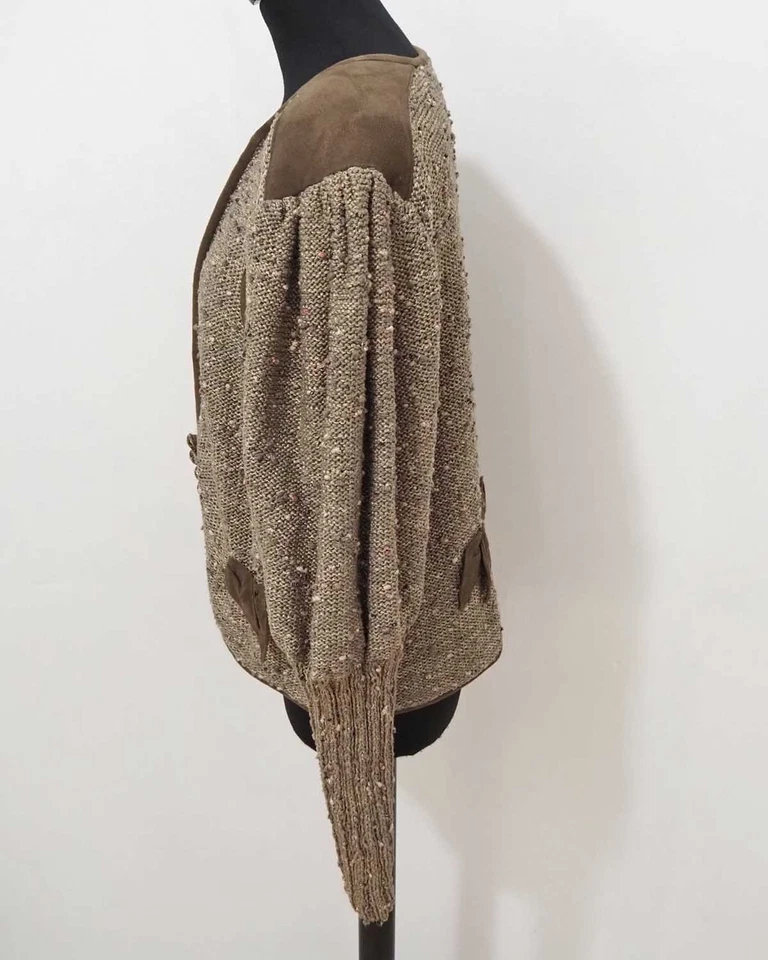 Trachten Strickjacke Grösse M Damen Vintage P006 - Bild 2 von 3