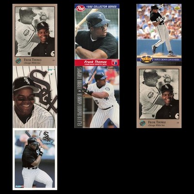 Frank Thomas Lot 7 Baseball Cards 1992 Studio Chicago White Sox Set Collection