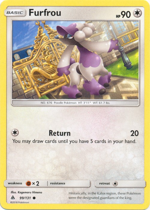 Furfrou - 99/131 - Common - Damaged - Forbidden Light