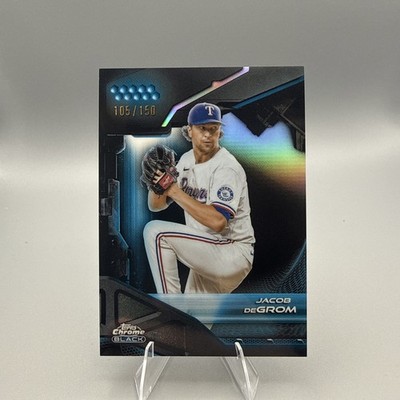 Topps Chrome Black BLUE /150 Jacob deGrom #107 Texas Rangers 2025 COLOR MATCH