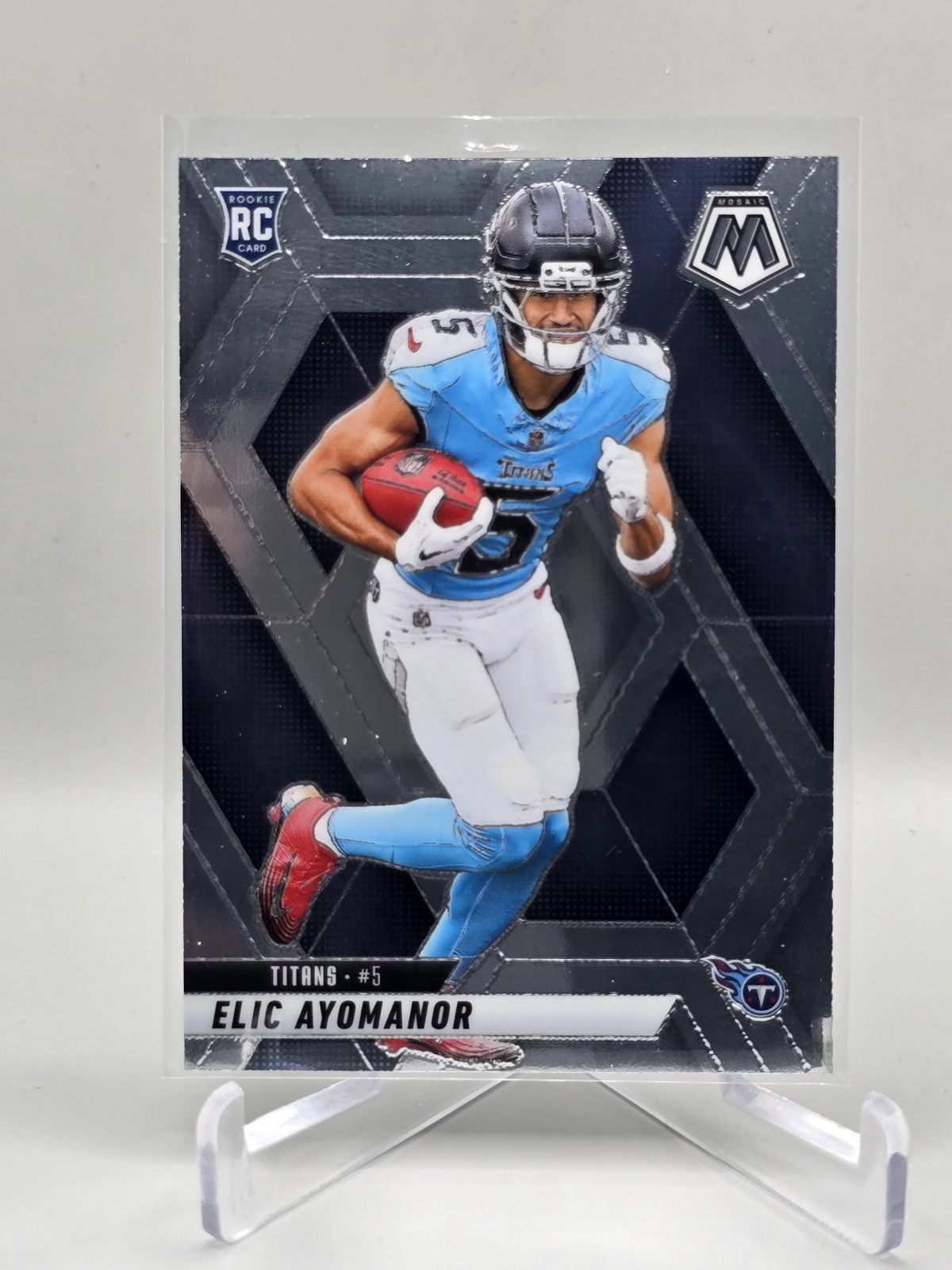 2025 Panini Mosaic - Rookie Elic Ayomanor #333 Silver Prizm (RC)