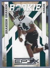 2010 Epix Silver Football #109 Brandon Graham Rookie Card Eagles #/250. rookie card picture