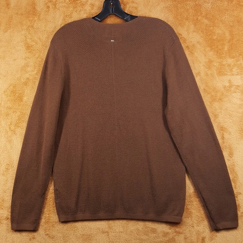 RAG & BONE Sweater Mens Medium Brown Pullover Wool Blend Knit BENNET CREW $278 - Image 4 of 4