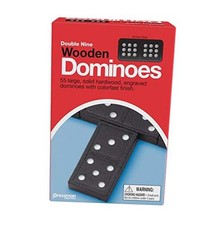 1621-12 Double Nine Wooden Dominoes, 5" Wooden Dominoes Nine