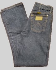 Wrangler 13MWZG Blue Jeans Men's 28Wx33L Cowboy Cut Straight Made in USA