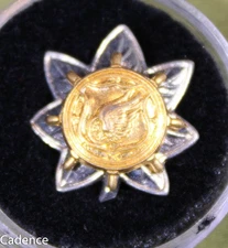 US WW2 Army Transportation Corps Clutch Back Lt Colonel SHIRT Sz Rank Pin MI1341