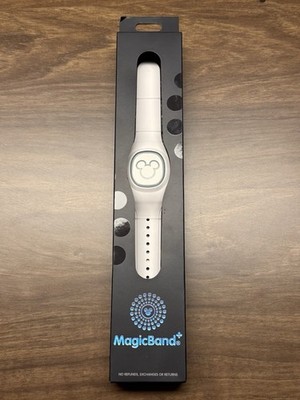 Brand New Disney MagicBand+ Mickey Mouse Solid White Unopened Free Shipping