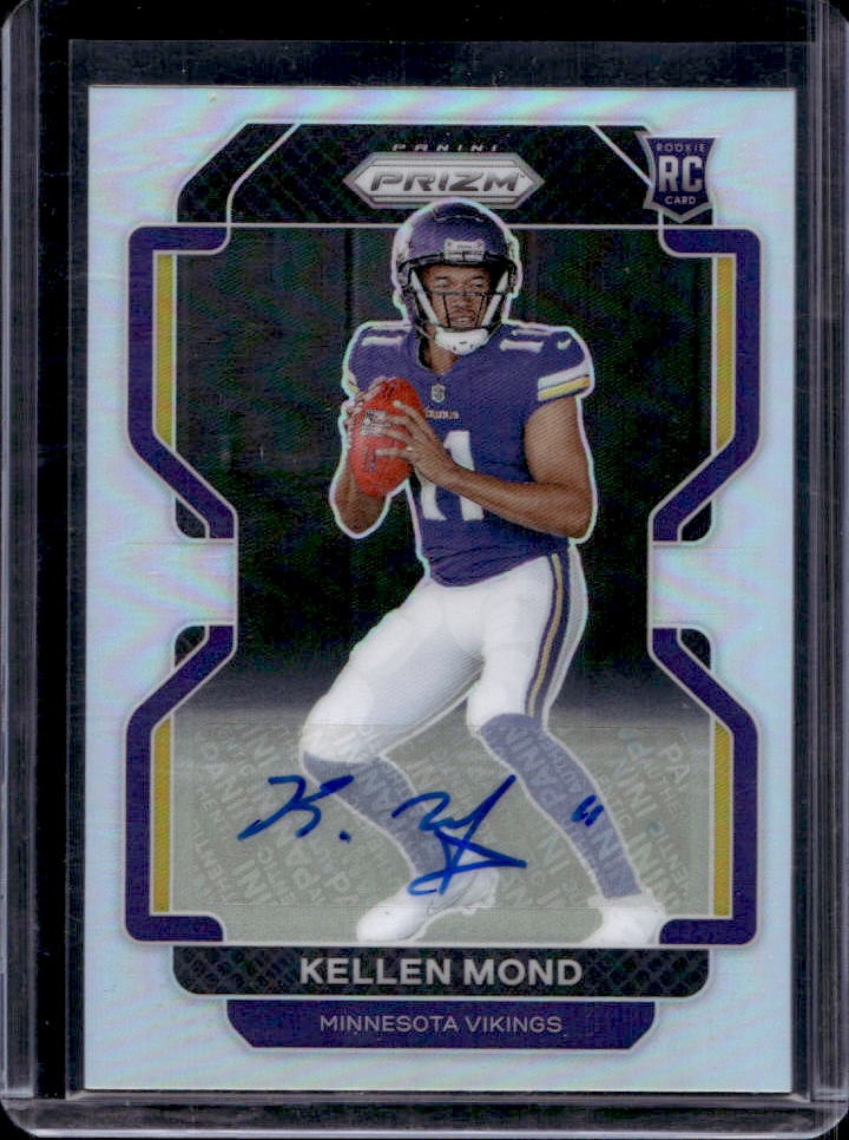 2021 Prizm Kellen Mond Rookie Auto Silver Rookie #351 Vikings