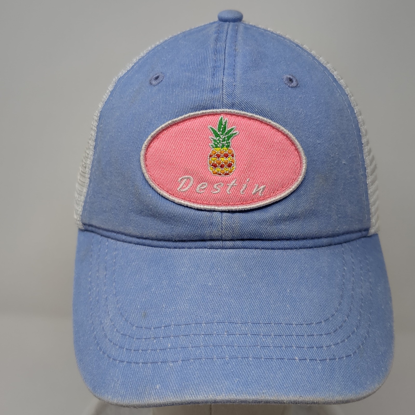 Destin Pineapple Patch Snapback Trucker Hat Blue … - image 2