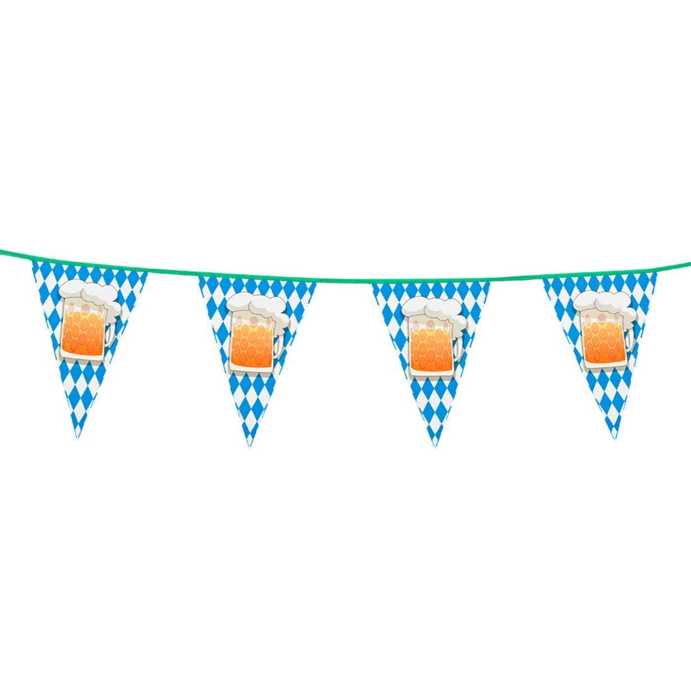 Boland - 6m Beer Party Triangular Bunting - Party Decoration