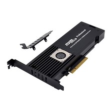 PCI Express x8 PEX8747 M.2 Key NVMe SSD Storage Expansion Card Adapter Converter