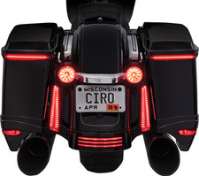 CIRO Bag Blades All Red Turn Signals 40039