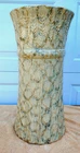 VERY RARE RED WING 2 COLOR SPONGE DECORATED STONEWARE UMBRELLA STAND, 21"
