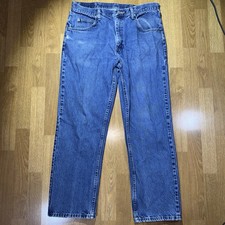 Men's Wrangler Five Star Premium Denim 36x30 Jeans Relaxed Fit Straight Leg