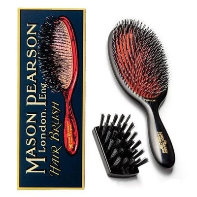 Mason Pearson BN1 Popular Mix Bristle & Nylon Hair Brush Dark Ruby