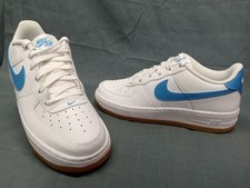 Nike Air Force 1 GS Sneaker White Blue Beyond Boys Size 5.5 NEW IN BOX