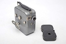 Pathe' Mondial B -SILVER BODY- Windup 9.5mm Camera Pathex Film Cannister UnUsual