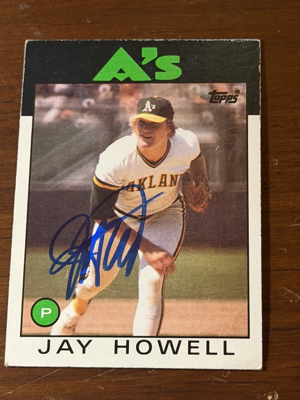 Signed  1986 Topps - Jay Howell #115
