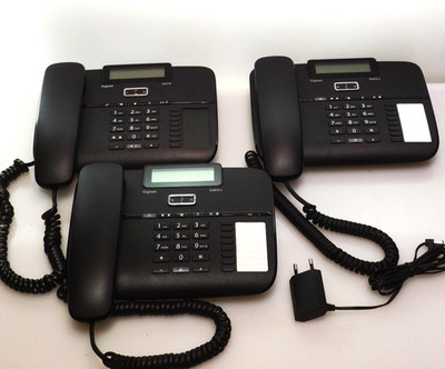 Gigaset DA810A Schwarz Tischtelefon analog mit Anrufbeantworter inkl. Netzteil