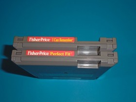 NES Children's Educational Game Lot Fisher-Price (I Can Remember & Perfect Fit)