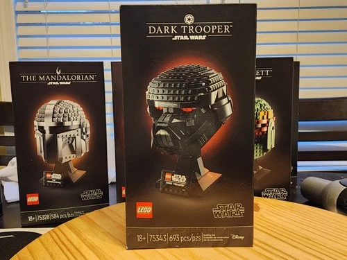 75343 LEGO Star Wars Collection Dark Trooper Helmet RETIRED NISB Fast Shipping