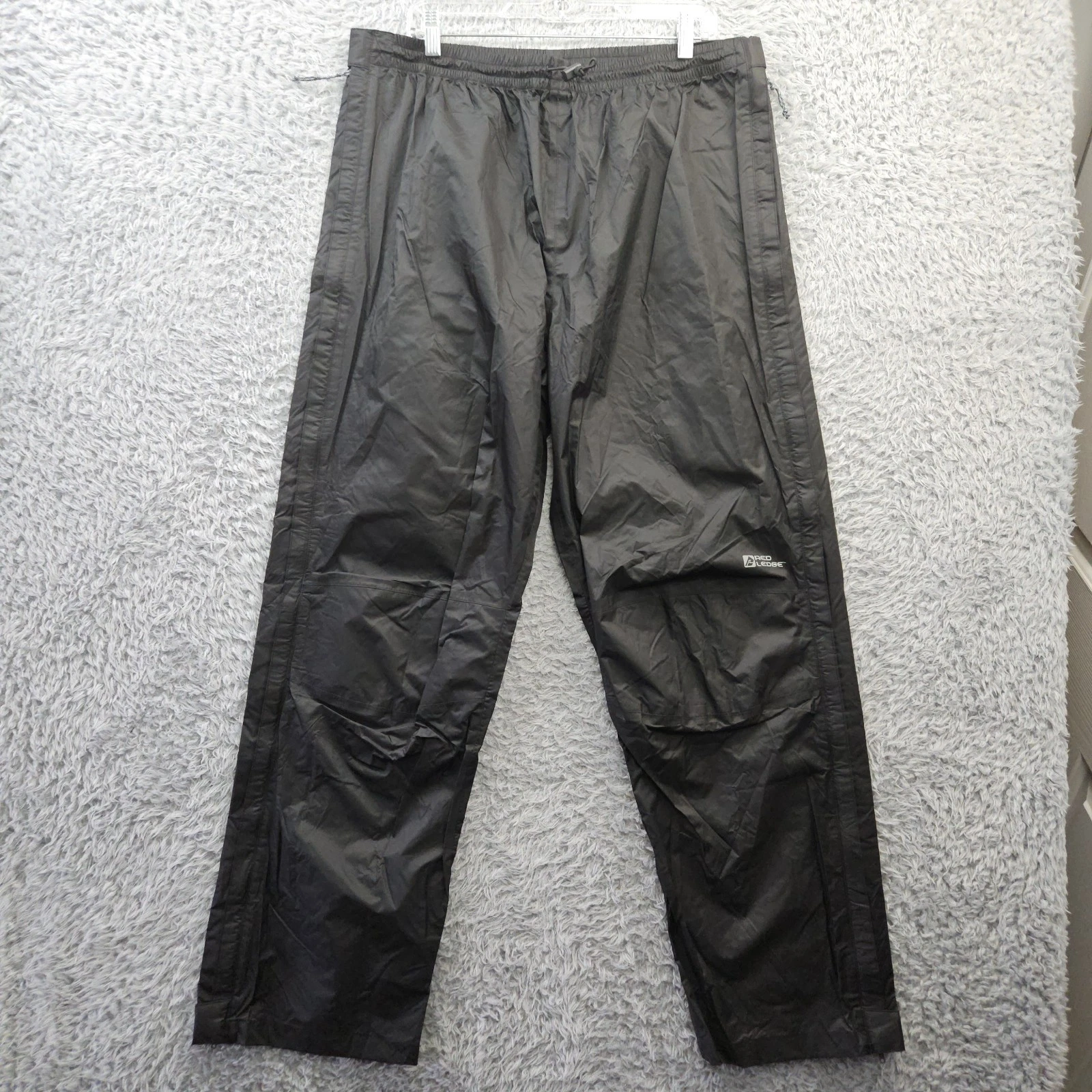 Red Ledge Pants Rain Pants XL Zip Open Leg Waterproof Black NWOT
