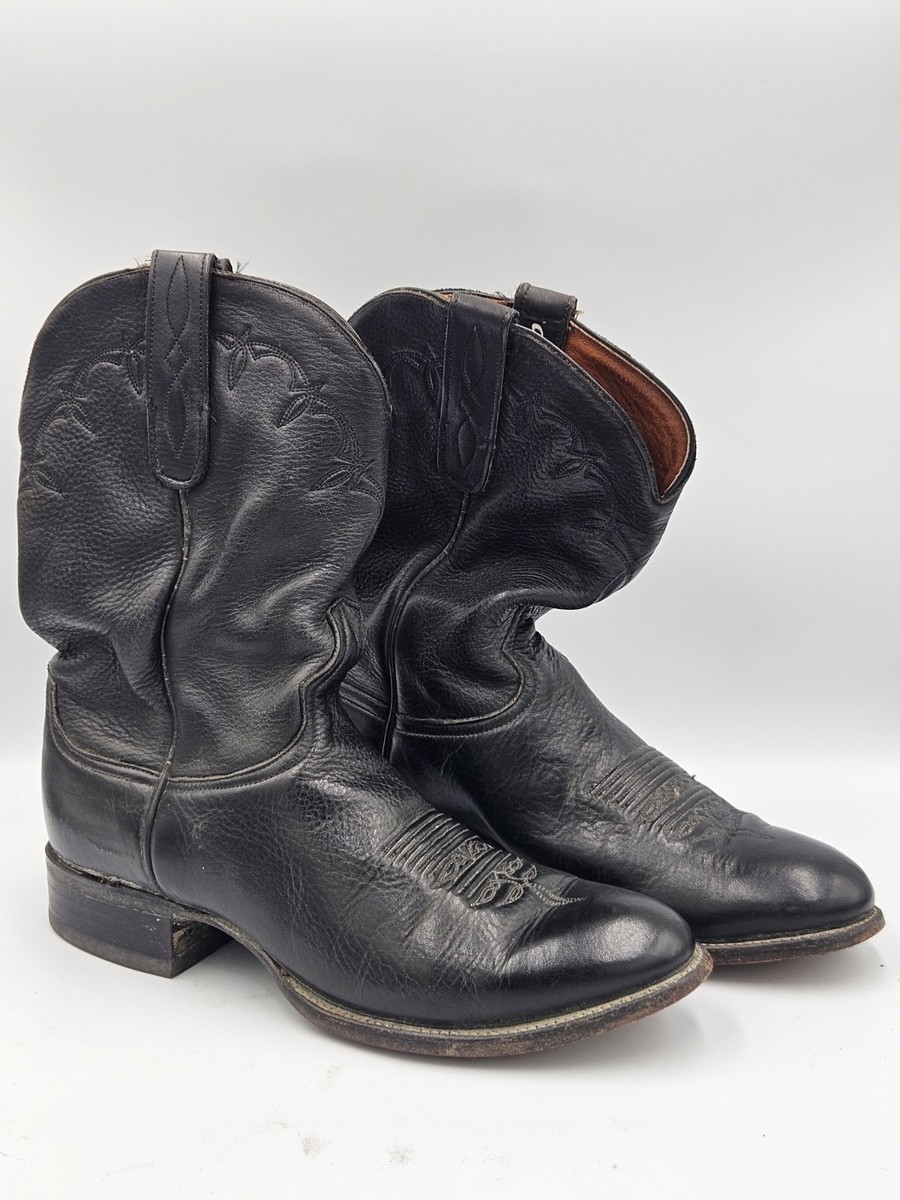 Larry Mahan vintage all leather cowboy boots men’s sz 8D unique pair of boots Vintage 80s Larry Mahan Cowboy Boots Western | Mercari main image 3
