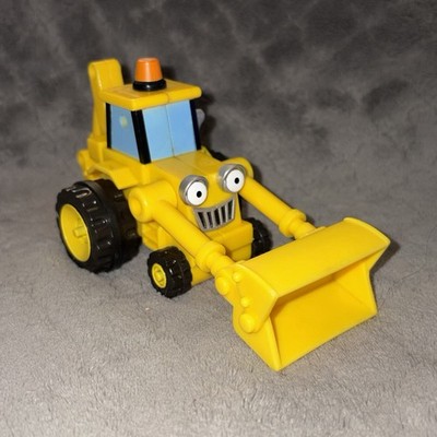 VTG 2001 Bob The Builder Disney Yellow Tractor Plow Scoop Construction Truck PBS