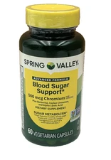 Spring Valley Advanced Blood Sugar, 500mg Chromium, 60 Vegetarian Capsules
