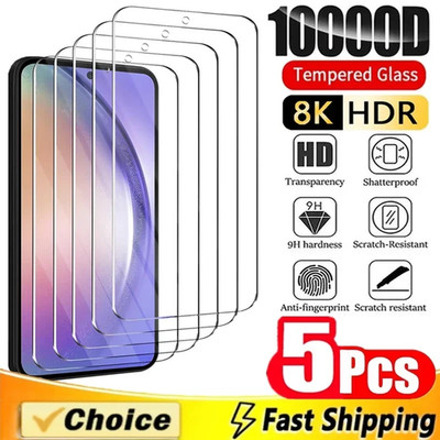 5Pcs Screen Protector for  Galaxy A55 A54 A13 A53 A52 A12 A22 A33 A32 A51 A52S A