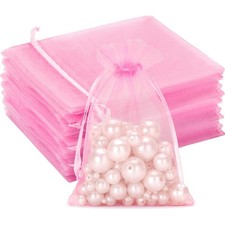 Rosa Organza Beutel Hochzeitsbeutel Schmuckbeutel Geschenkbeutel 100er Pack