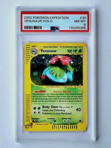 Venusaur graded PSA 8 for sale on eBay