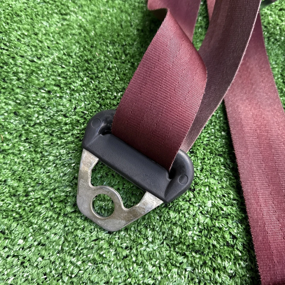 Juego de cinturón de seguridad de banco delantero OBS Chevy GMC C1500 K1500 1988-1998 rojo completo OEM Foto 3 de 4